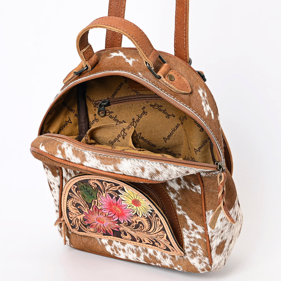 American Darling Backpack Hair on Genuine Leather Western Women Bag | for Laptop School Purse Travel