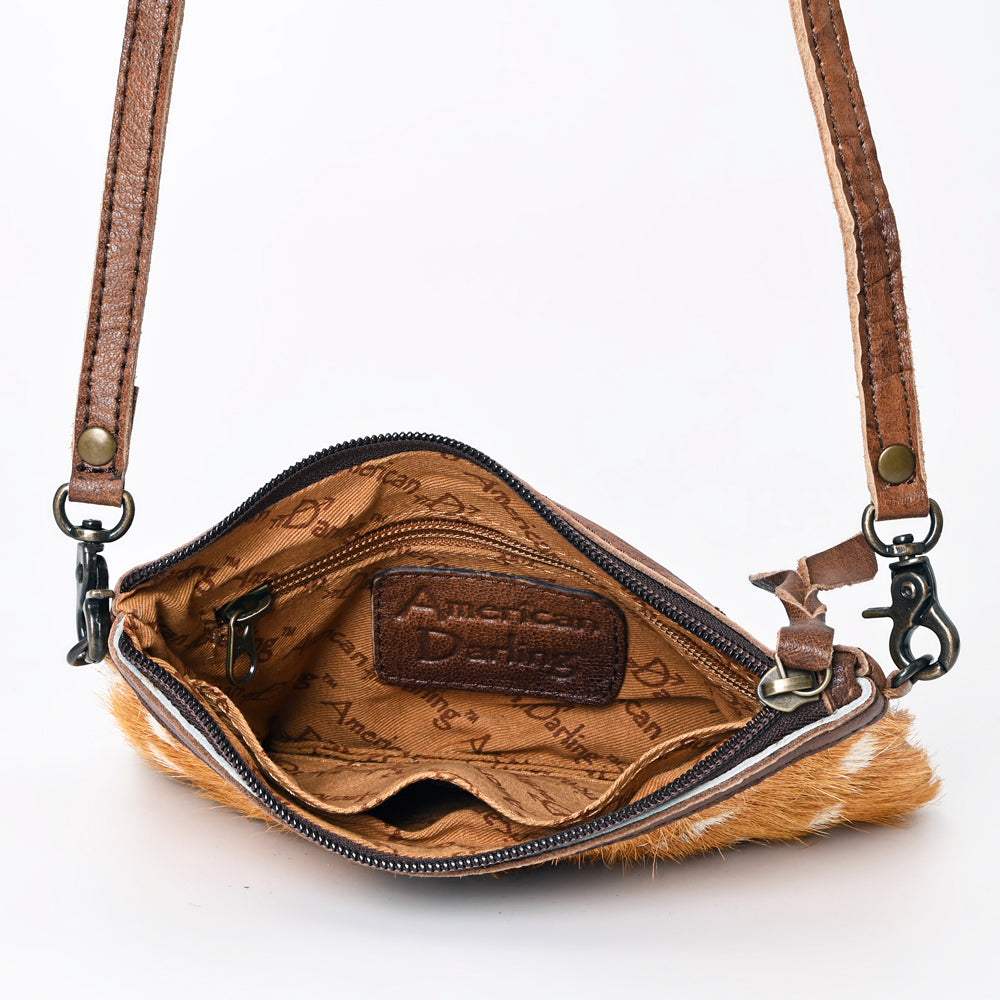 American Darling Small Crossbody Hair On Genuine Leather Western Women Bag Handbag Purse | for Cute