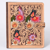 American Darling Portfolio Bag Hand Tooled Crocodile embossed Genuine Leather women bag western handbag purse