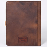 American Darling Portfolio Bag Hand Tooled Crocodile embossed Genuine Leather women bag western handbag purse