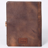 American Darling Portfolio Bag Hand Tooled Crocodile embossed Genuine Leather women bag western handbag purse