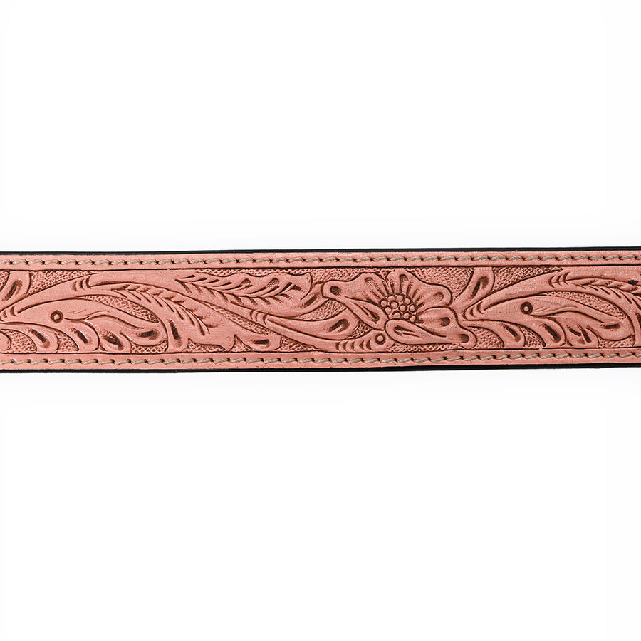 American Darling Beautifully Hand Tooled Brown Genuine Leather Belt Men and Women Western with Removable Buckle