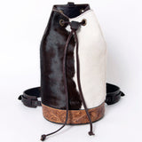American Darling Duffel Hand Tooled Hair on Genuine Leather Western Women Bag | Leather Duffle Bag | Weekend Bag | Travel Duffel Bags