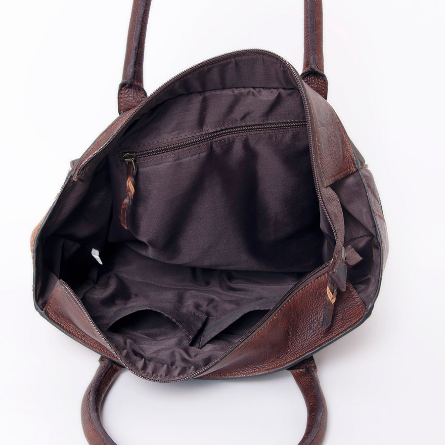 OHLAY KBZ110 TOTE Hair-on Genuine Leather women bag western handbag purse