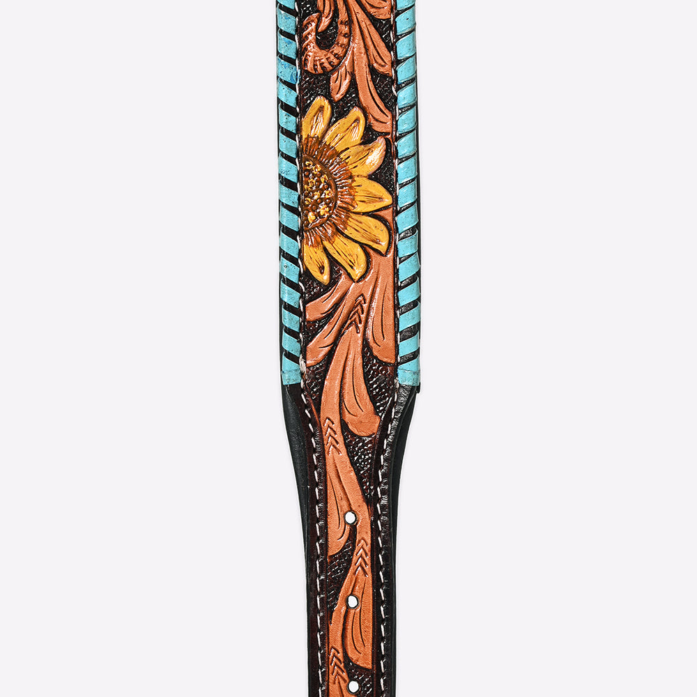 HILASON Western Genuine Leather Heavy Duty Hand Painted Dog Collar