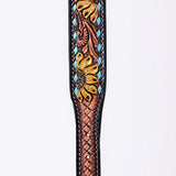 HILASON Western Genuine Leather Heavy Duty Hand Painted Dog Collar