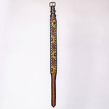 HILASON Western Genuine Leather Heavy Duty Hand Painted Dog Collar