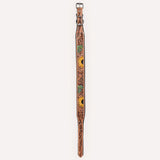 HILASON Western Genuine Leather Heavy Duty Hand Painted Dog Collar