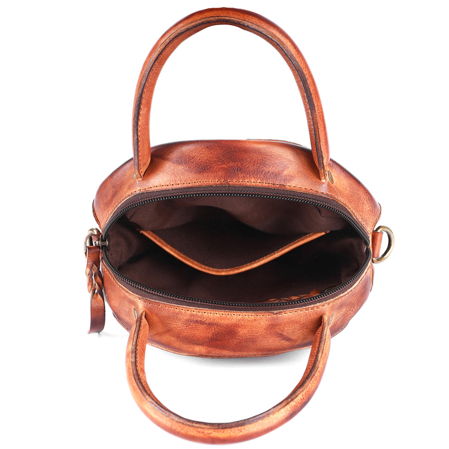 Never Mind Nmbgm136A Canteen Vintage Handmade Genuine Cowhide Leather Women Bag Western Handbag Purse