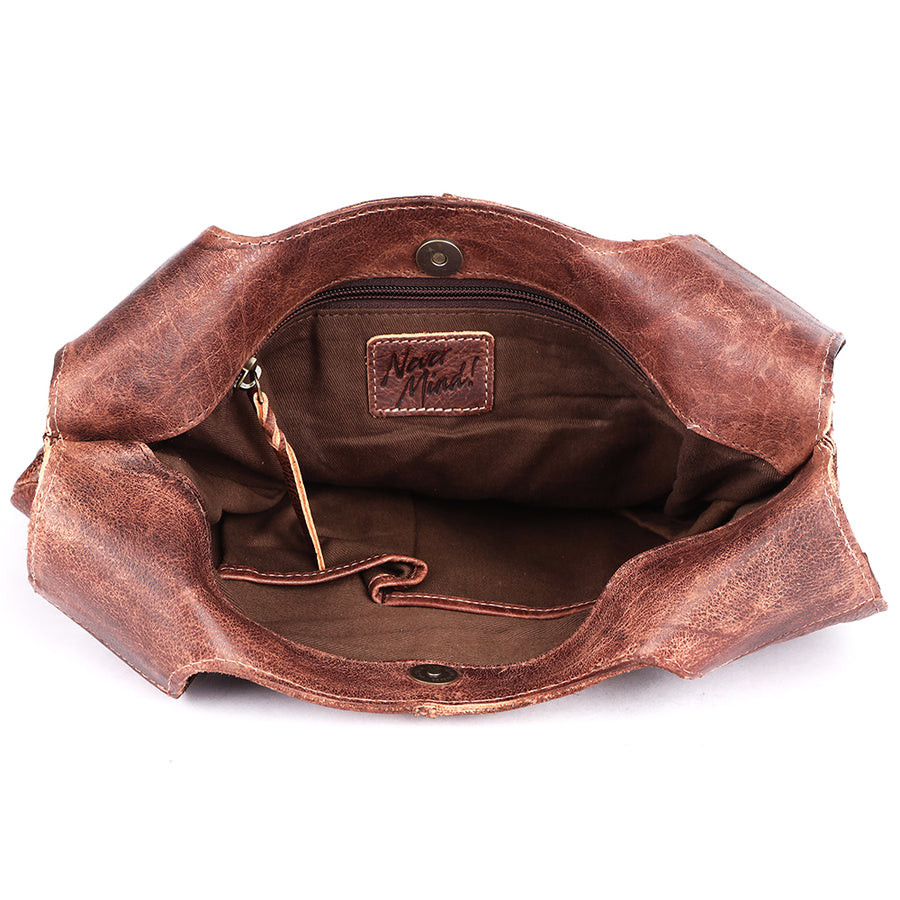Never Mind Nmbgm138A Hobo Vintage Handmade Genuine Cowhide Leather Women Bag Western Handbag Purse