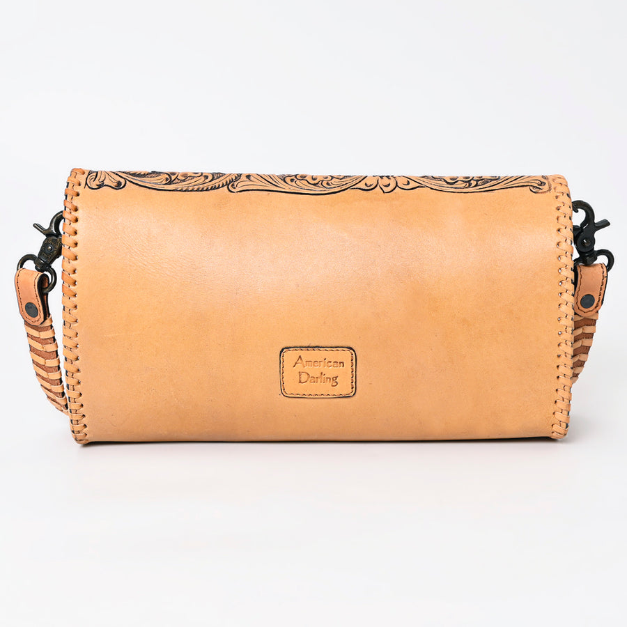 American Darling Wallet Hand Tooled Genuine Leather Western Women Bag | Wristlet Travel