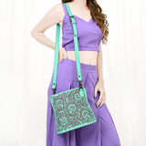 American Darling Crossbody Hand Tooled Genuine Leather Western Women Bag Handbag Purse | Purses for Cute