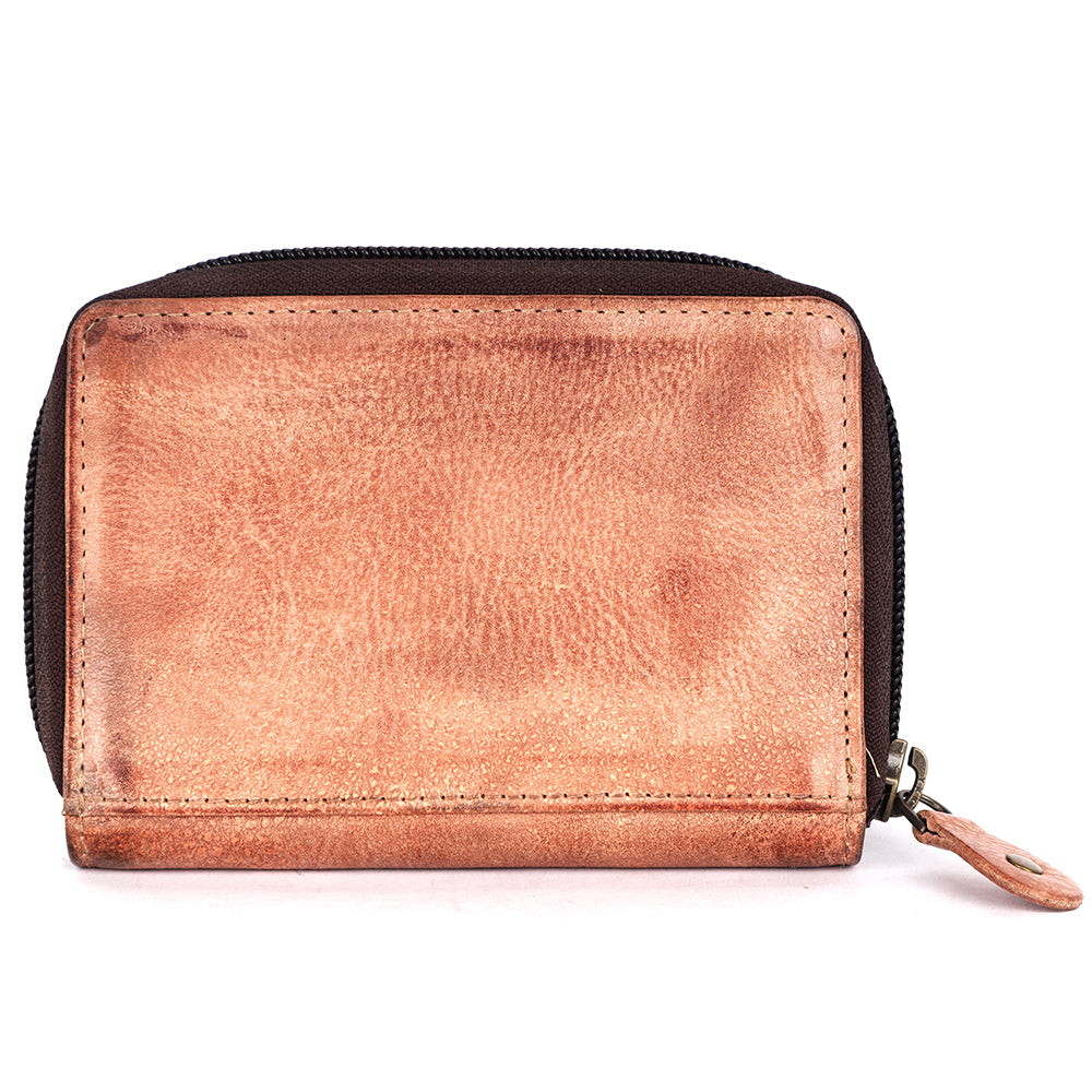 Never Mind Nmbgm146A Wallet Vintage Handmade Genuine Cowhide Leather Women Bag Western Handbag Purse