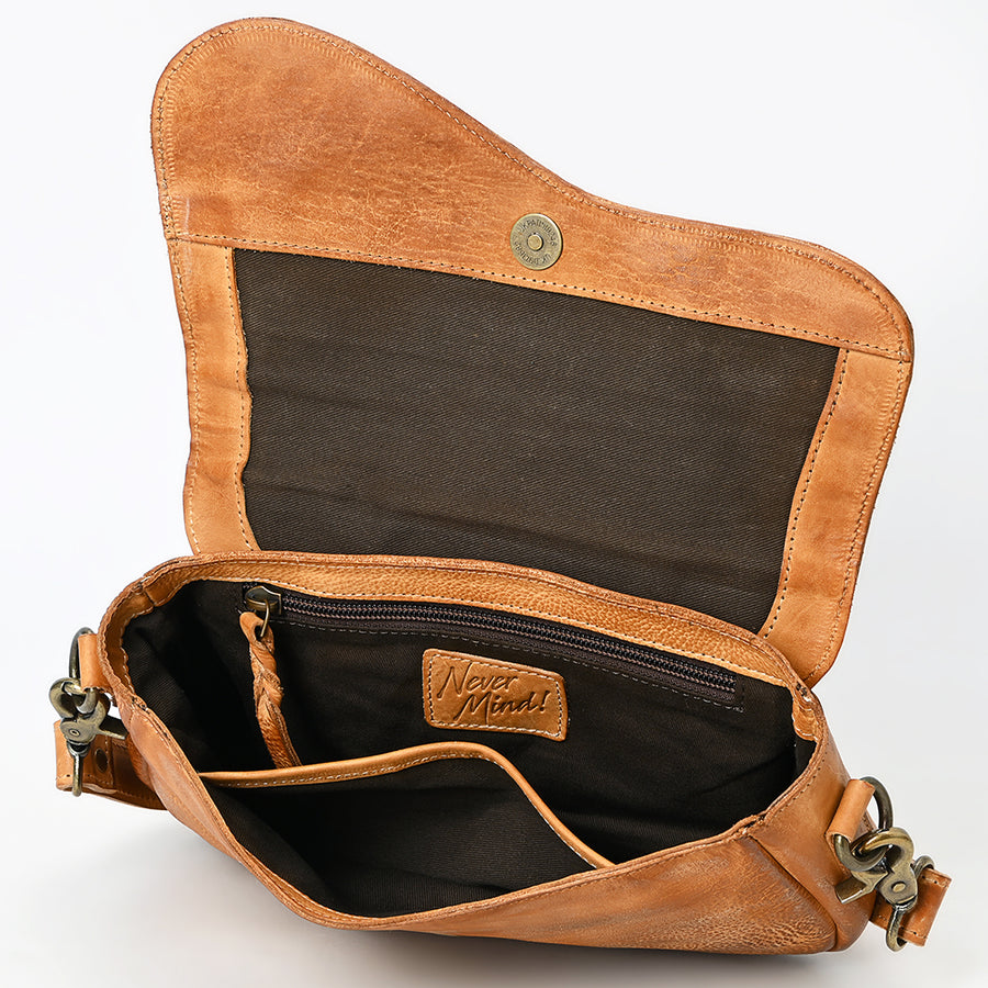 Never Mind NMBGM147C Crossbody Genuine Leather women bag western