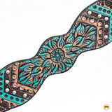 HILASON Western Horse Headstall Breast Collar Leather Brown