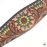 HILASON Western Horse Headstall Breast Collar Leather Tan