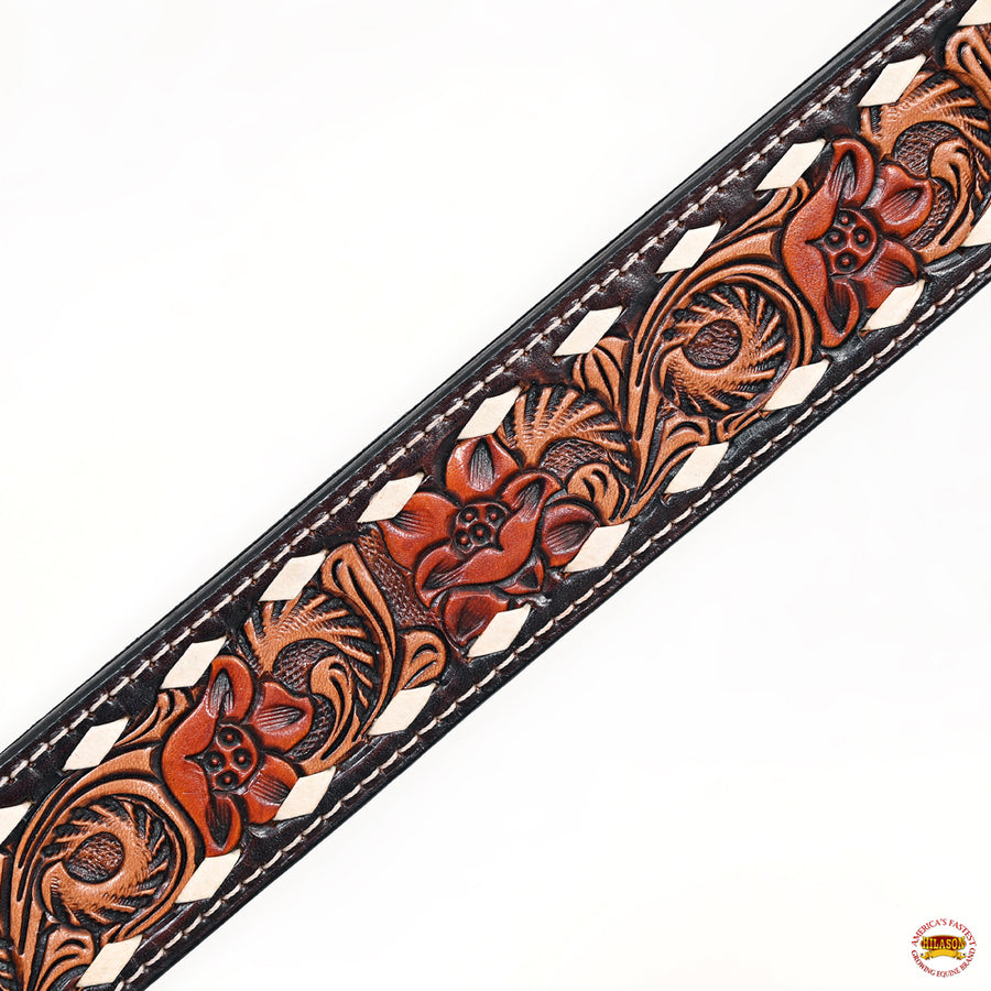 HILASON Western Horse Headstall Breast Collar American Leather Brown | Tack Set for Horses