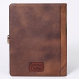 American Darling Portfolio Bag Hand Tooled Crocodile embossed Genuine Leather women bag western handbag purse