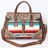 ADBG1191 American Darling Hand Tooled Saddle Blanket Genuine Leather Women Bag Western Handbag Purse