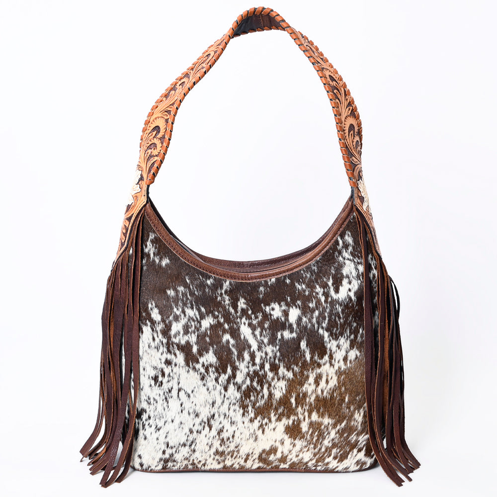 American Darling Hobo Hair-On Saddle Blanket Fabric Genuine Leather Western Women Bag | Handbag Purse Bags for Wallet Cute