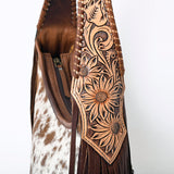 American Darling Hobo Hair-On Saddle Blanket Fabric Genuine Leather Western Women Bag | Handbag Purse Bags for Wallet Cute