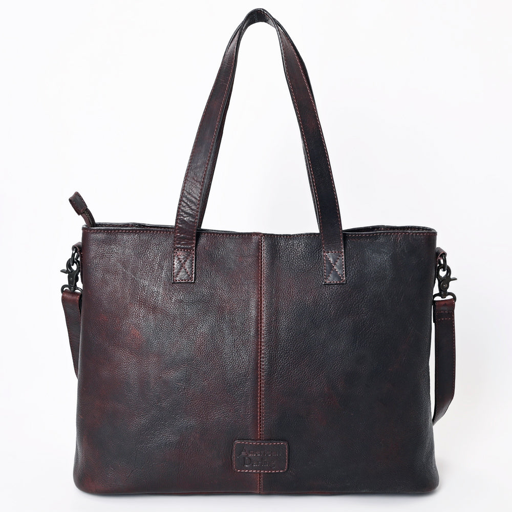 American Darling Tote Hand Tooled Hair on Genuine Leather Western Women Bag Handbag Purse | Travel Bags