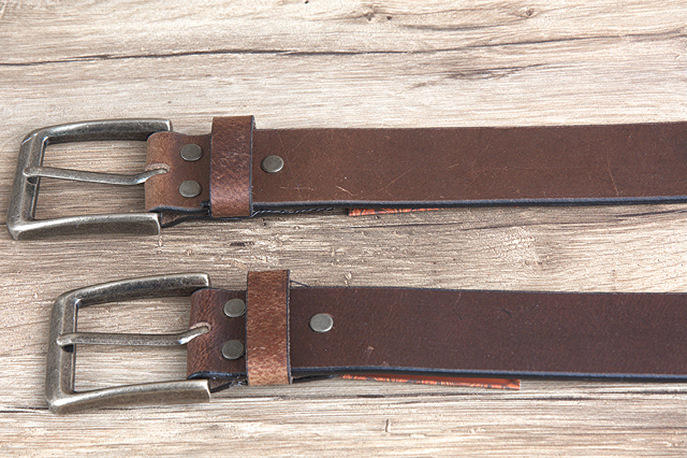 HILASON Western Genuine Leather Belt for Men Women Cowboy Cowgirl Handmade Unisex Full Grain Heavy Duty Tooled Belt for Jeans