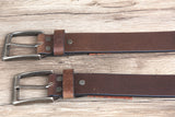 HILASON Western Genuine Leather Belt for Men Women Cowboy Cowgirl Handmade Unisex Full Grain Heavy Duty Tooled Belt for Jeans