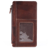 Never Mind Nmbgm132D Wallet Vintage Handmade Genuine Cowhide Leather Women Bag Western Handbag Purse