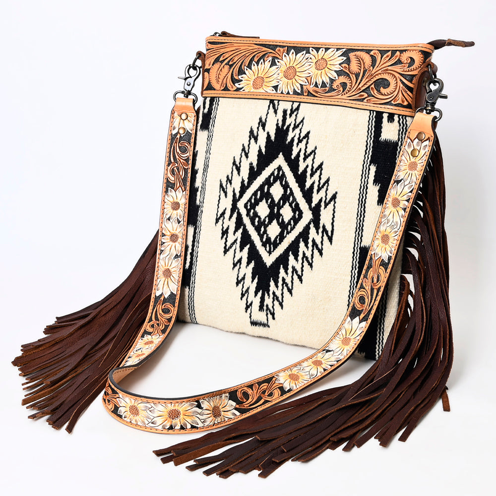 American Darling Cross Body Hand Tooled Saddle Blanket Genuine Leather Women Bag Western Handbag Purse