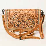 American Darling ORGANISER Upcycled Wool Genuine Leather women bag western handbag purse