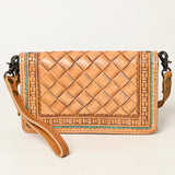 American Darling ORGANISER Upcycled Wool Genuine Leather women bag western handbag purse