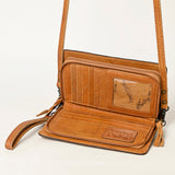 American Darling ORGANISER Upcycled Wool Genuine Leather women bag western handbag purse