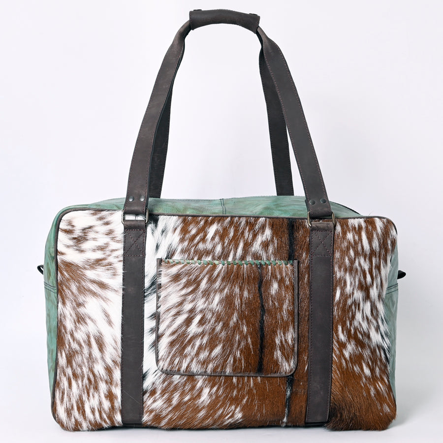 American Darling Duffel Hair on Genuine Leather Western Women Bag | Duffel Weekend Travel Bags