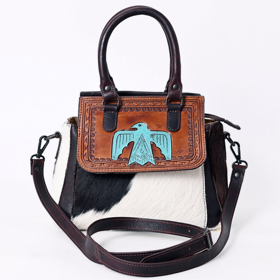 American Darling Duffel Hair on Genuine Leather Western Women Bag | Duffle Weekend Travel Bags