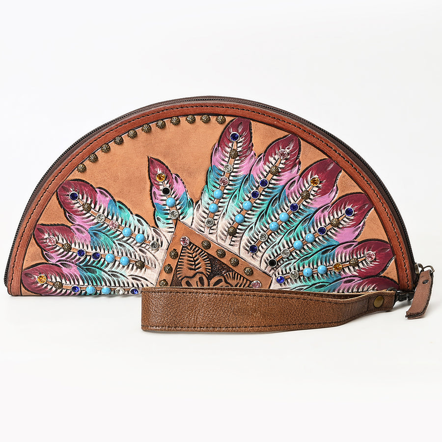 American Darling Taco Genuine Leather Women Bag Western Handbag Purse | Wristlet Travel Clutch