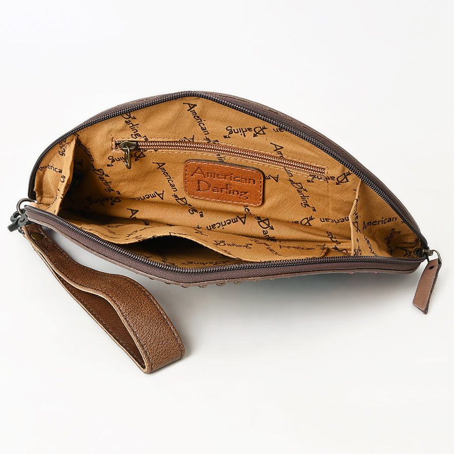 American Darling Taco Genuine Leather Women Bag Western Handbag Purse | Wristlet Travel Clutch