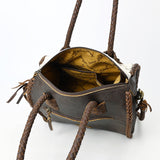 American Darling Duffel Hair on Genuine Leather Western Women Bag | Handbag Duffle Weekend Travel Bags for