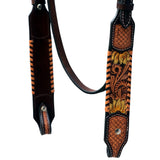 Hilason Western Horse Headstall Breast Collar Set American Leather
