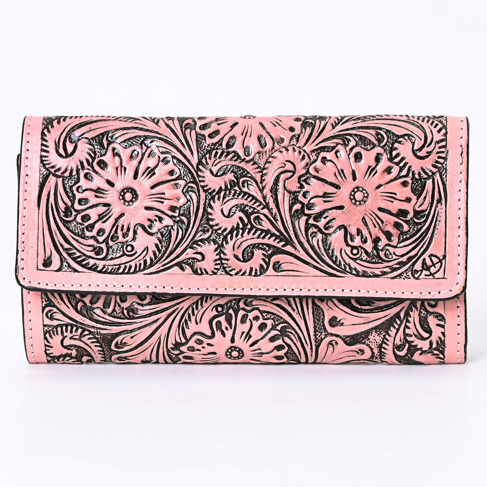 American Darling Wallet Hand Tooled Genuine Leather Western Women Bag | Wristlet Travel