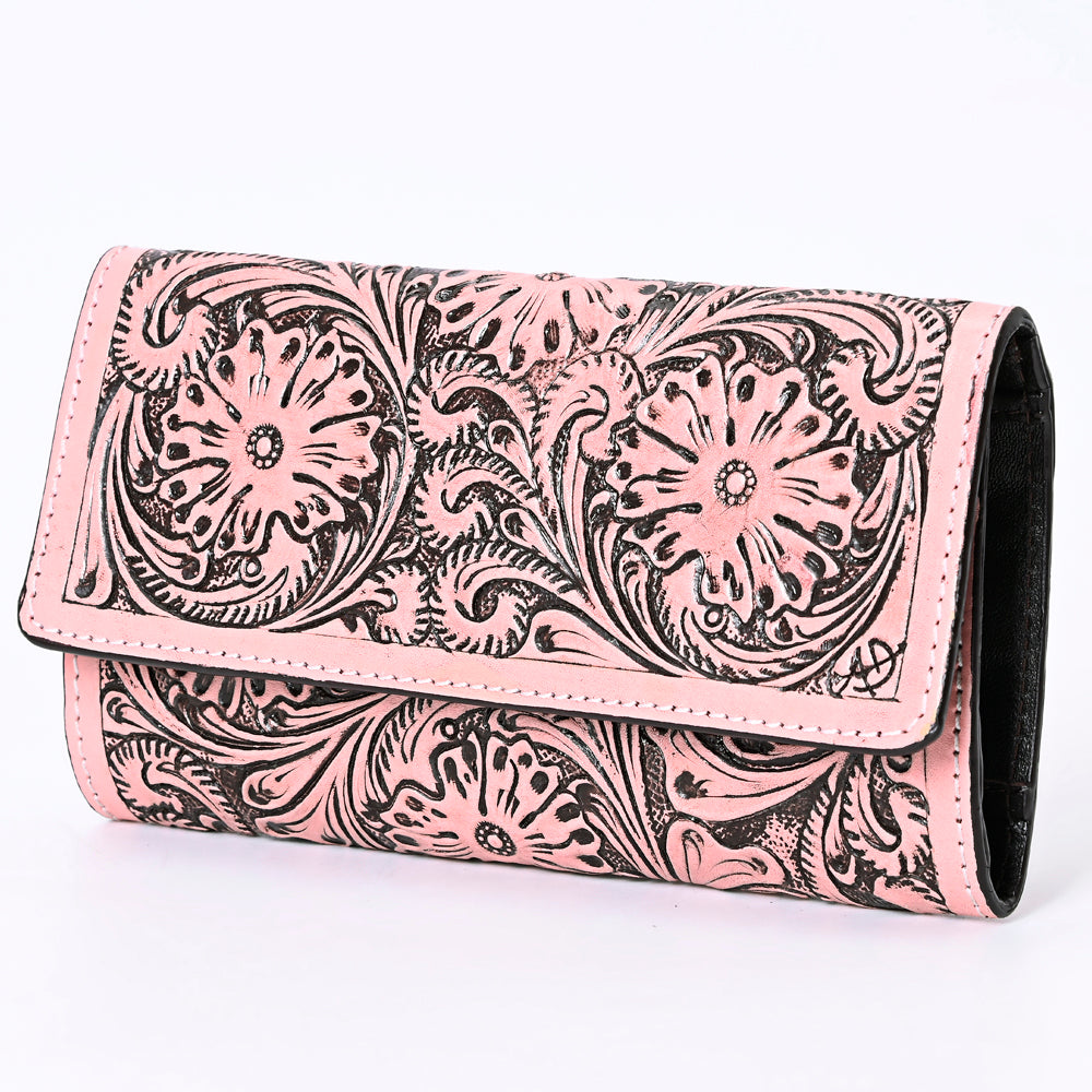 American Darling Wallet Hand Tooled Genuine Leather Western Women Bag | Wristlet Travel