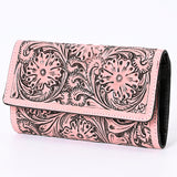 American Darling Wallet Hand Tooled Genuine Leather Western Women Bag | Wristlet Travel