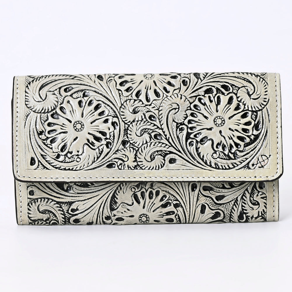 American Darling Wallet Hand Tooled Genuine Leather Western Women Bag | Wristlet Travel