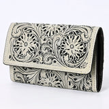 American Darling Wallet Hand Tooled Genuine Leather Western Women Bag | Wristlet Travel