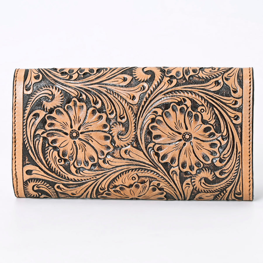 American Darling Wallet Hand Tooled Genuine Leather Western Women Bag | Handbag Purse Wristlet Travel Clutch