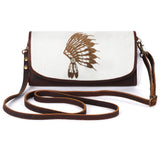 American Darling Wallet Hair on Full Grain Genuine Leather Western Women Bag | Handbag Purse Travel Clutch