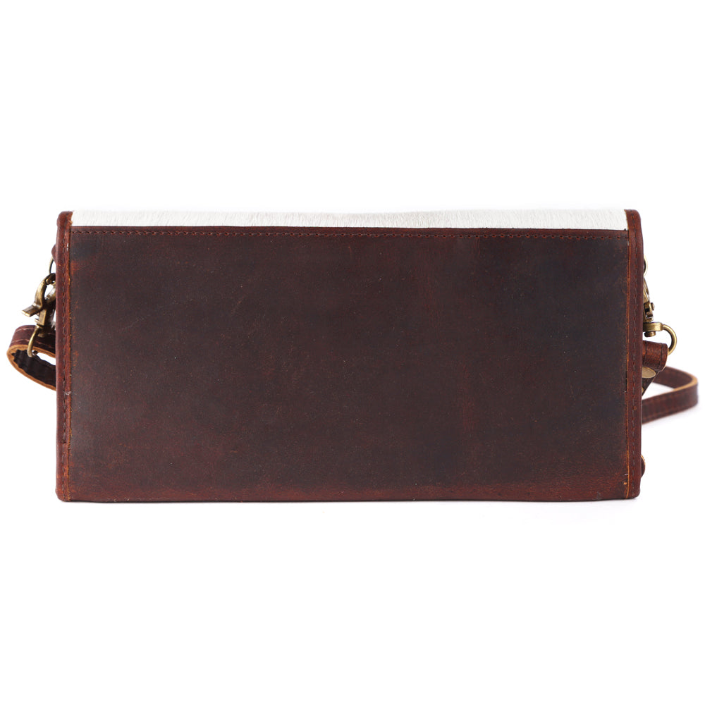 American Darling Wallet Hair on Full Grain Genuine Leather Western Women Bag | Handbag Purse Travel Clutch