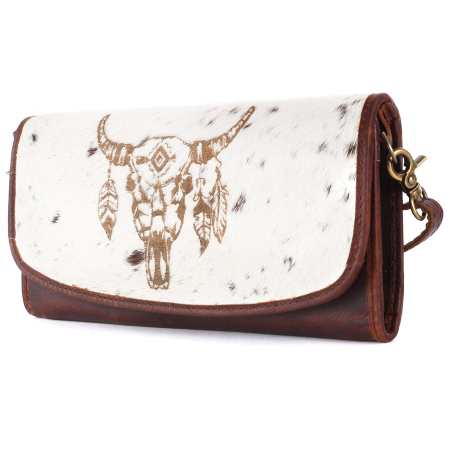 American Darling Small Cross body Bag Genuine Vegetable Tanned Leather Wallet Purse Western Handbag 4in x 1in x 8in
