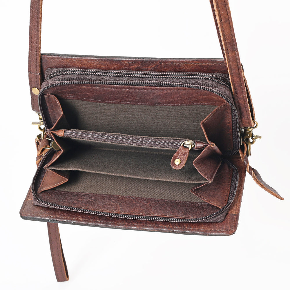 American Darling Wallet Hand Tooled Genuine Leather Western Women Bag | Handbag Purse Wristlet Travel Clutch