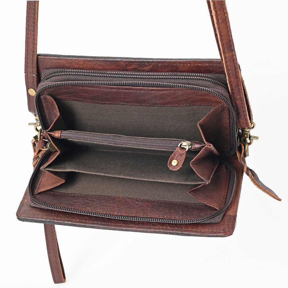 American Darling Wallet Hand Tooled Genuine Leather Western Women Bag | Handbag Purse Wristlet Travel Clutch
